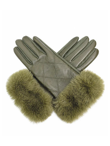 Gloves with Fur Detailed Cuff - Various Colours