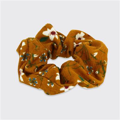 Floral Cord Scrunchie - Various Colours