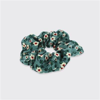 Floral Cord Scrunchie - Various Colours