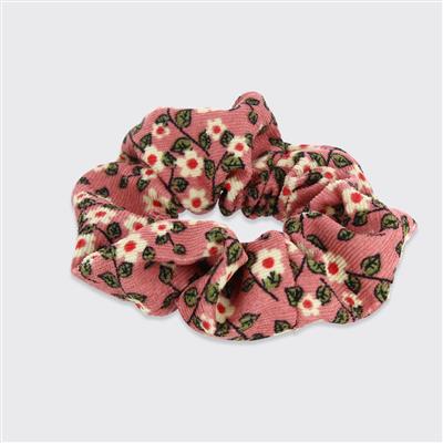 Floral Cord Scrunchie - Various Colours