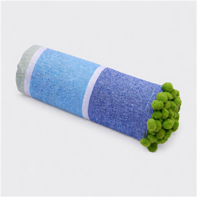 Hammam Towel with Pom Pom Edge - Various Colours
