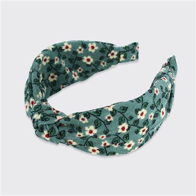 Floral Cord Headband - Various Colours