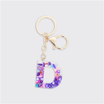 Alphabet Initial Keyring - Multicolour
