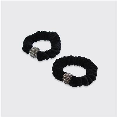 Chenille Set of 2 Hair Bands - Various Colours