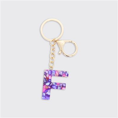 Alphabet Initial Keyring - Multicolour