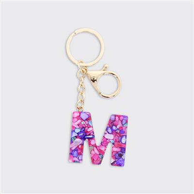 Alphabet Initial Keyring - Multicolour