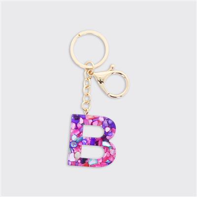 Alphabet Initial Keyring - Multicolour