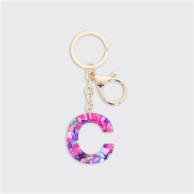 Alphabet Initial Keyring - Multicolour