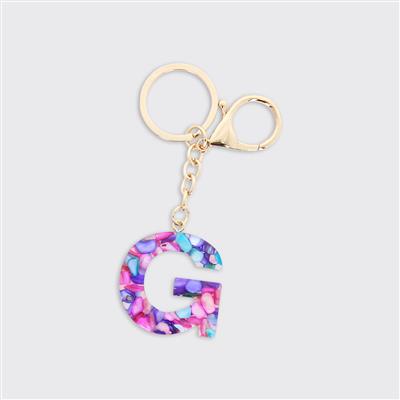 Alphabet Initial Keyring - Multicolour