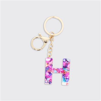 Alphabet Initial Keyring - Multicolour