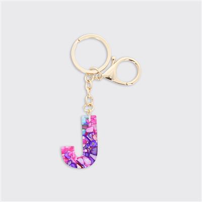 Alphabet Initial Keyring - Multicolour