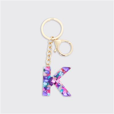 Alphabet Initial Keyring - Multicolour