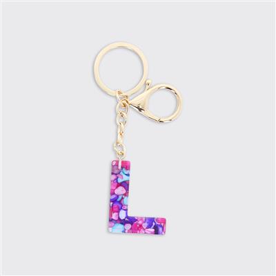 Alphabet Initial Keyring - Multicolour