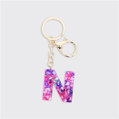 Alphabet Initial Keyring - Multicolour
