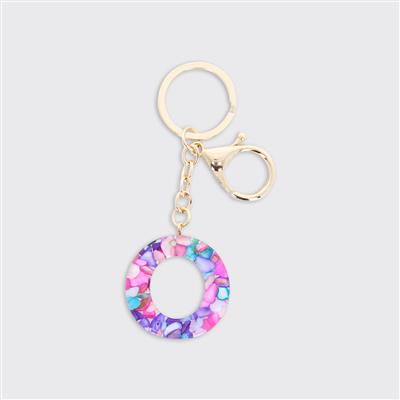 Alphabet Initial Keyring - Multicolour
