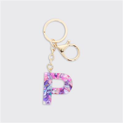 Alphabet Initial Keyring - Multicolour