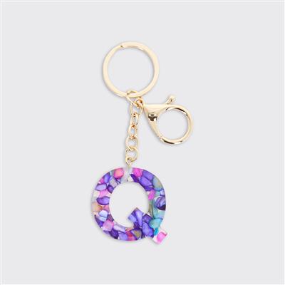 Alphabet Initial Keyring - Multicolour