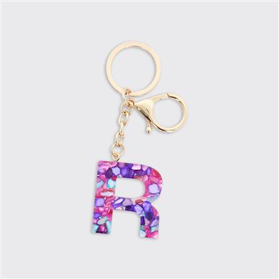 Alphabet Initial Keyring - Multicolour