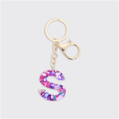 Alphabet Initial Keyring - Multicolour