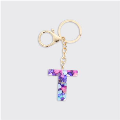 Alphabet Initial Keyring - Multicolour