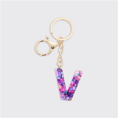 Alphabet Initial Keyring - Multicolour