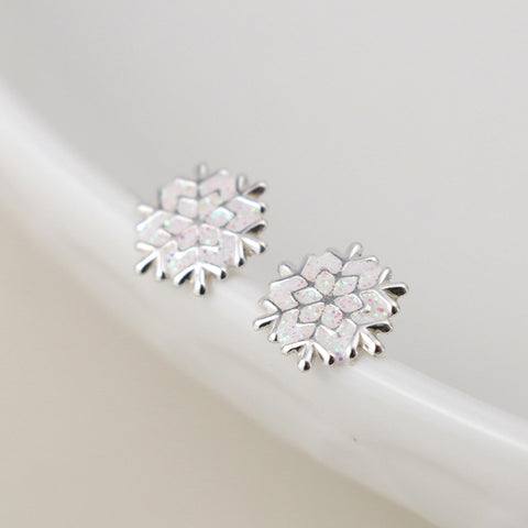 Sterling Silver Enamelled Christmas Themed Studs - Various