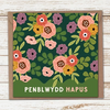 Penblwydd Hapus - Green Floral Card