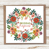 Priodas Hapus - Floral Card