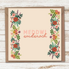 Meddwl Amdanoch - Floral Edge Card