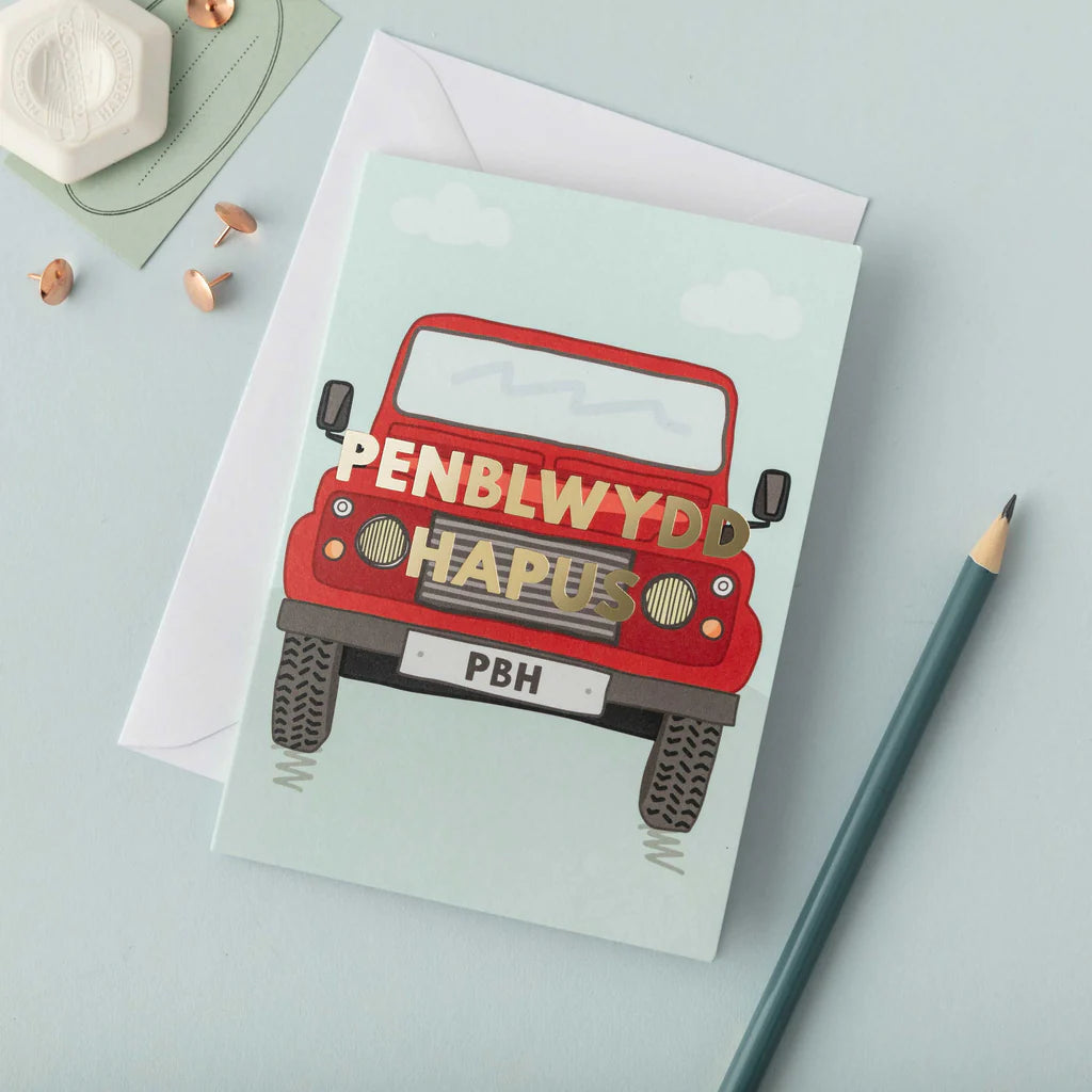 Penblwydd Hapus - Jeep