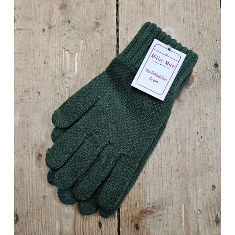 Men's Knitted Gloves - Various Colours