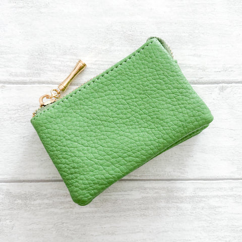 Small Purse with Zip Compartments - Various Colours