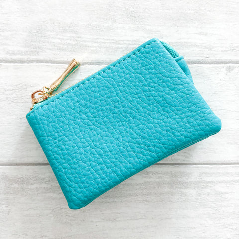 Small Purse with Zip Compartments - Various Colours