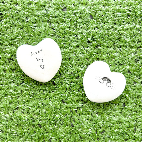 Assorted Sentiment Heart Stones - Various Sayings