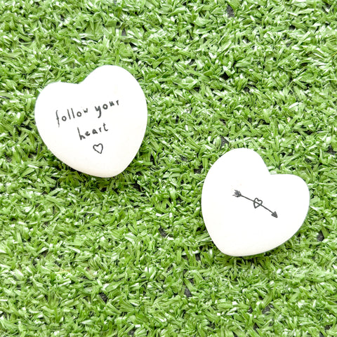 Assorted Sentiment Heart Stones - Various Sayings