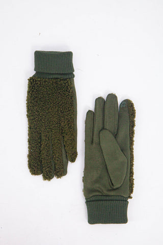 Borg Fleece Gloves - Various Colours