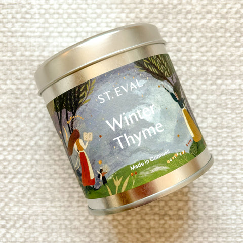 Winter Thyme Christmas Tin Candle