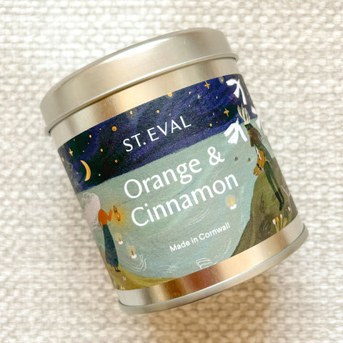 Orange & Cinnamon Christmas Tin Candle