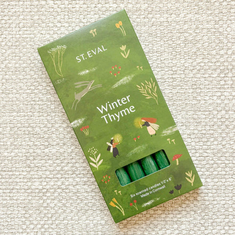 Winter Thyme Mini Christmas Candles