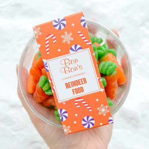 Tub of Reindeer Food - Jelly Carrots