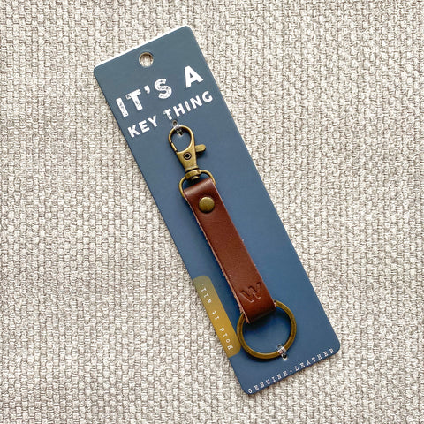 Leather Alphabet Key rings - Various Letters