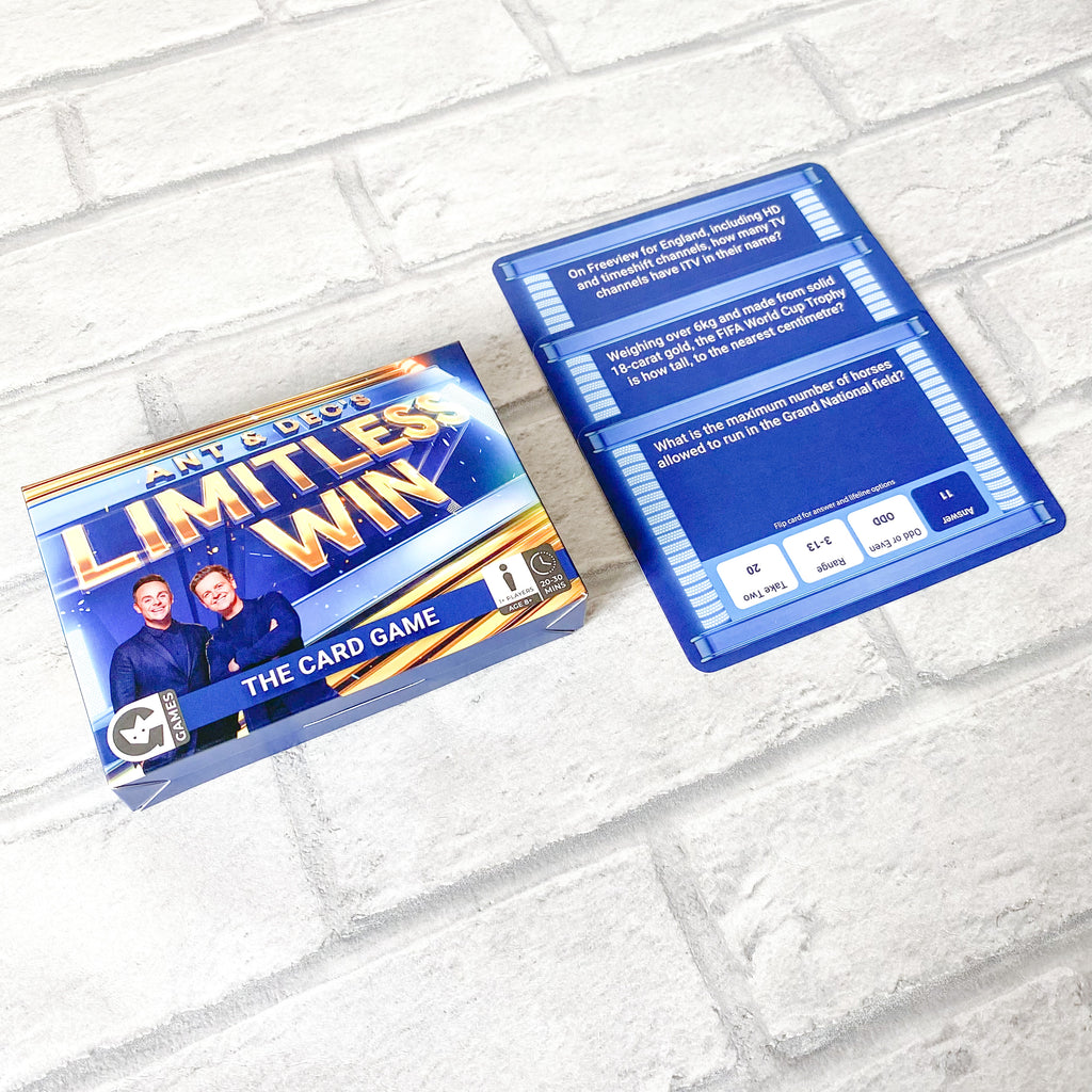 Ant & Dec's Limitless Win Card Game