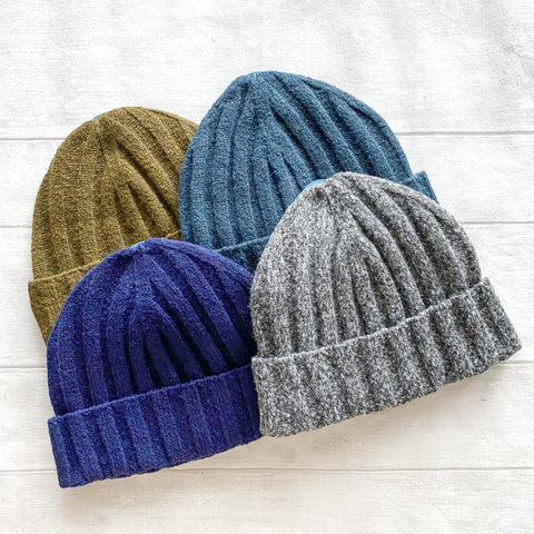 Men's Recycled Yarn Beanie - Various Colours