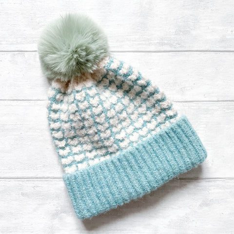Heart Knit Recycled Hat - Various Colours
