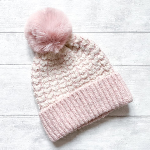 Heart Knit Recycled Hat - Various Colours