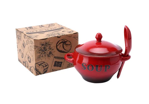 Soup Bowl and Spoon Set