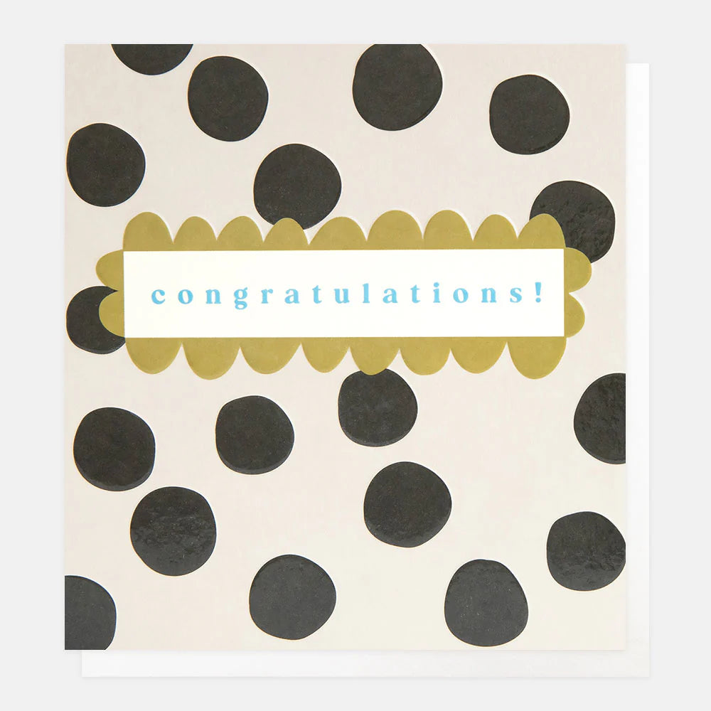 Mono Spot Pattern Birthday Card