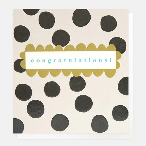 Mono Spot Pattern Birthday Card