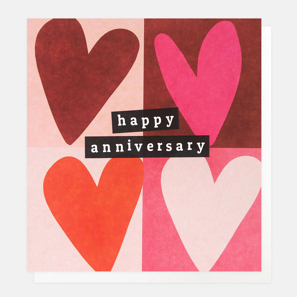 Happy Anniversary - Red Hearts