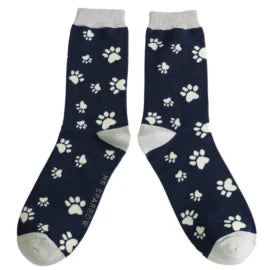 Paw Print Socks - Various Colours